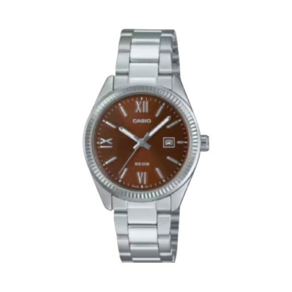 Casio General LTP-1302DD-5AV Silver Stainless Steel Band Women Watch